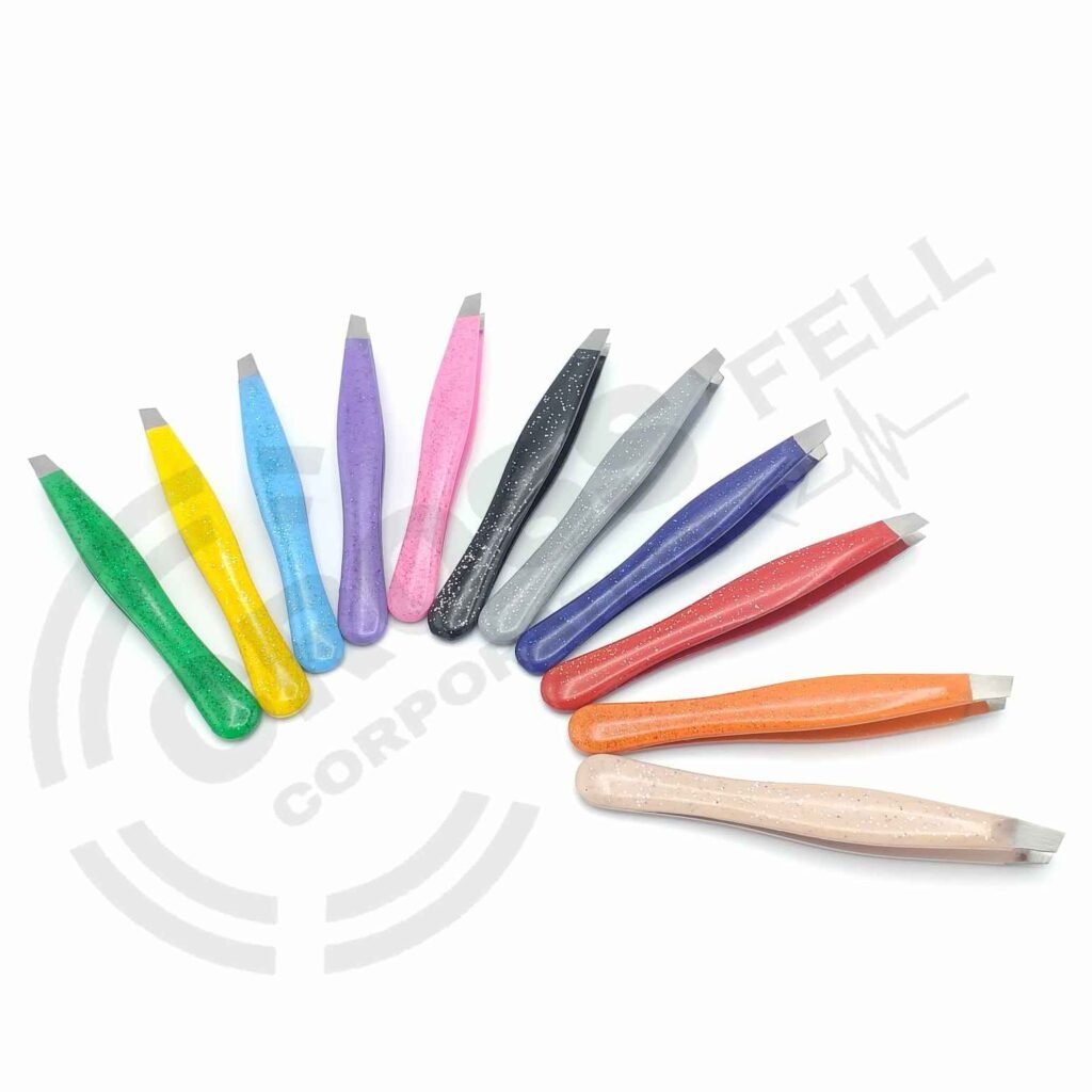 slanted eyebrow tweezers