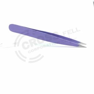 Point Tip Purple Color Eyebrow Tweezers